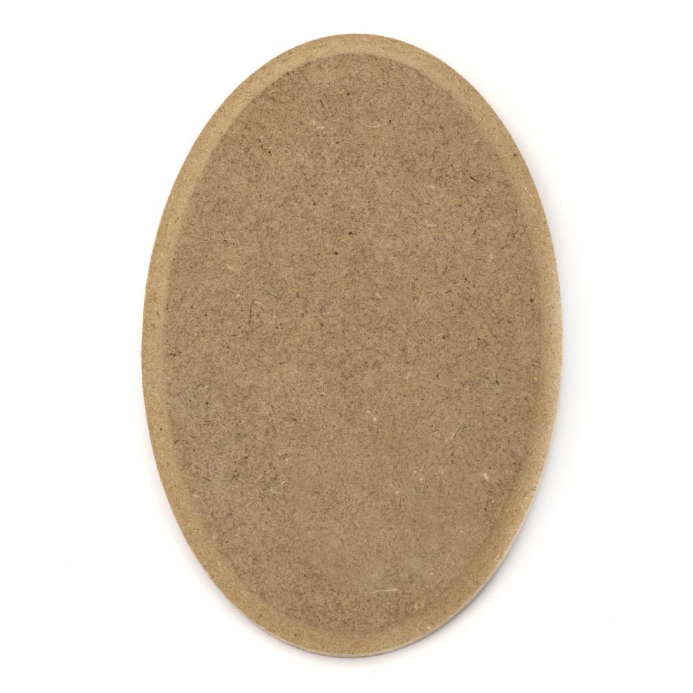 MDF Wooden Element Decoupage oval 80x120 mm decoration