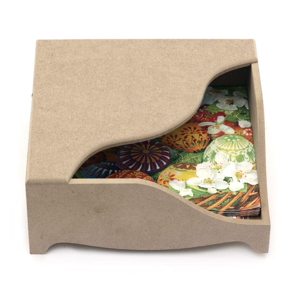 MDF box for napkins 19x19x8 cm
