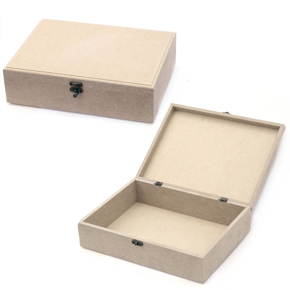 Кутия MDF за декорация със закопчалка 23x31x9 см