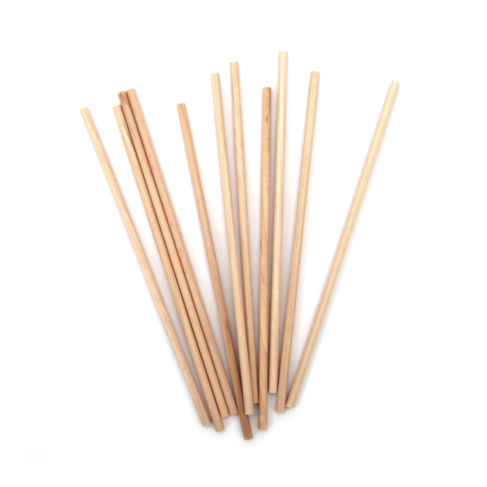 Bețișoare din lemn natural 4x150 mm – 50 buc – netede, durabile, perfecte pentru craft, proiecte școlare, decorațiuni și idei DIY