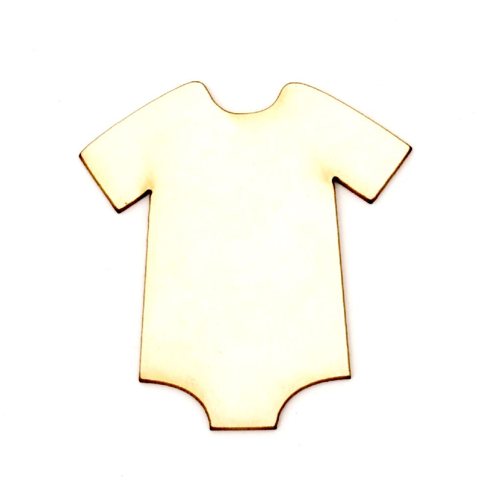 Baby body made of chipboard for embellishment of festive cards, gifts, scrapbook projects 50x45x1 mm - 2 pieces