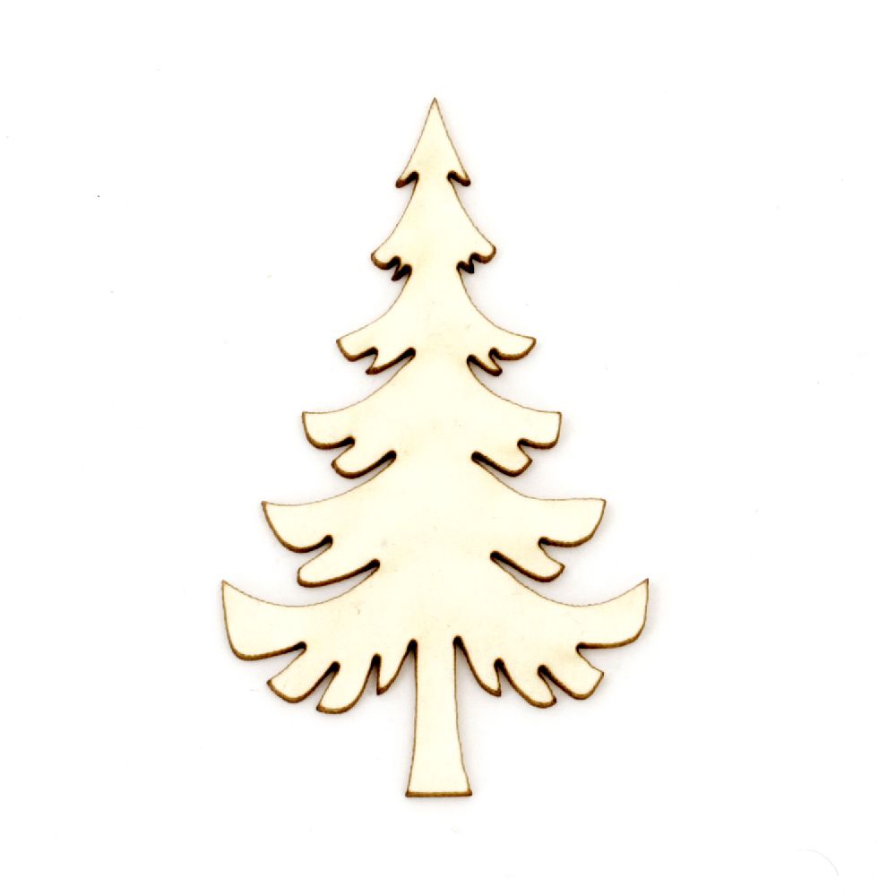 Χριστουγεννιάτικο δέντρο χαρτόνι Chipboard 50x30x1 mm -2 τεμάχια