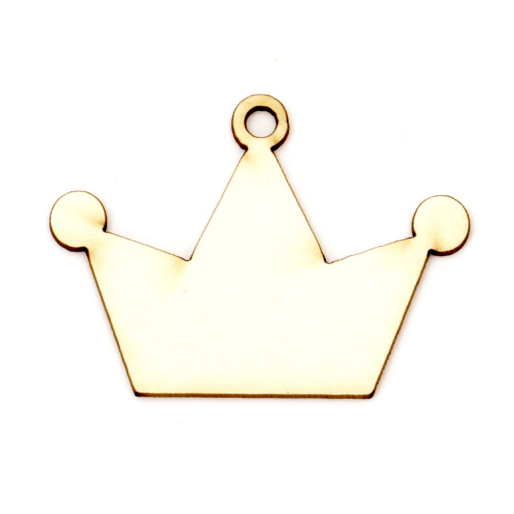 Crown of chipboard for party decoration 35x50x1 mm - 2 pieces