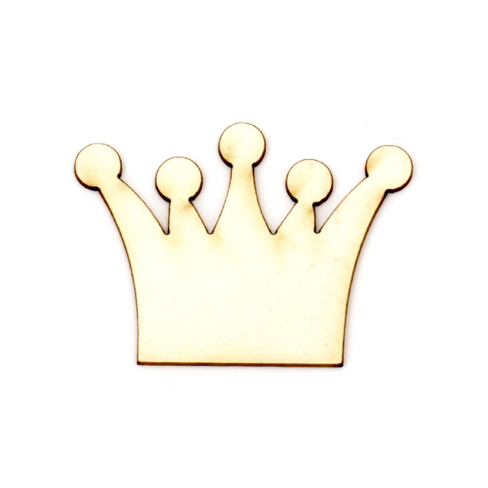 Crown of chipboard,for decoration of greeting cards, albums  35x50x1 mm - 2 pieces