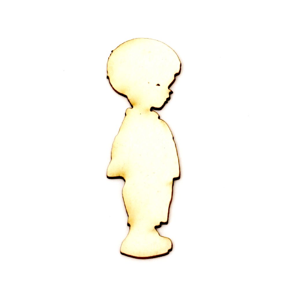 Boy made of chipboard for making greeting cards, invitations, baby accessories boxes  60x20x1 mm - 2 pieces