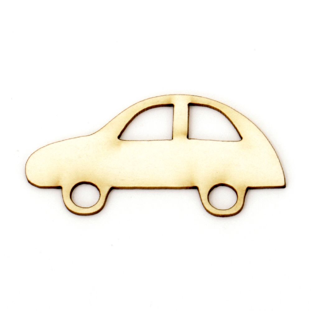 Car made of chipboard  for greeting cards, albums, boxes 25x50x1 mm - 2 pieces