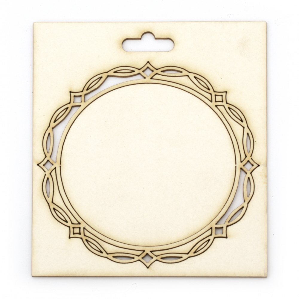 Decorative Chipboard Frame for Scrapbook Designs / 85x85 mm