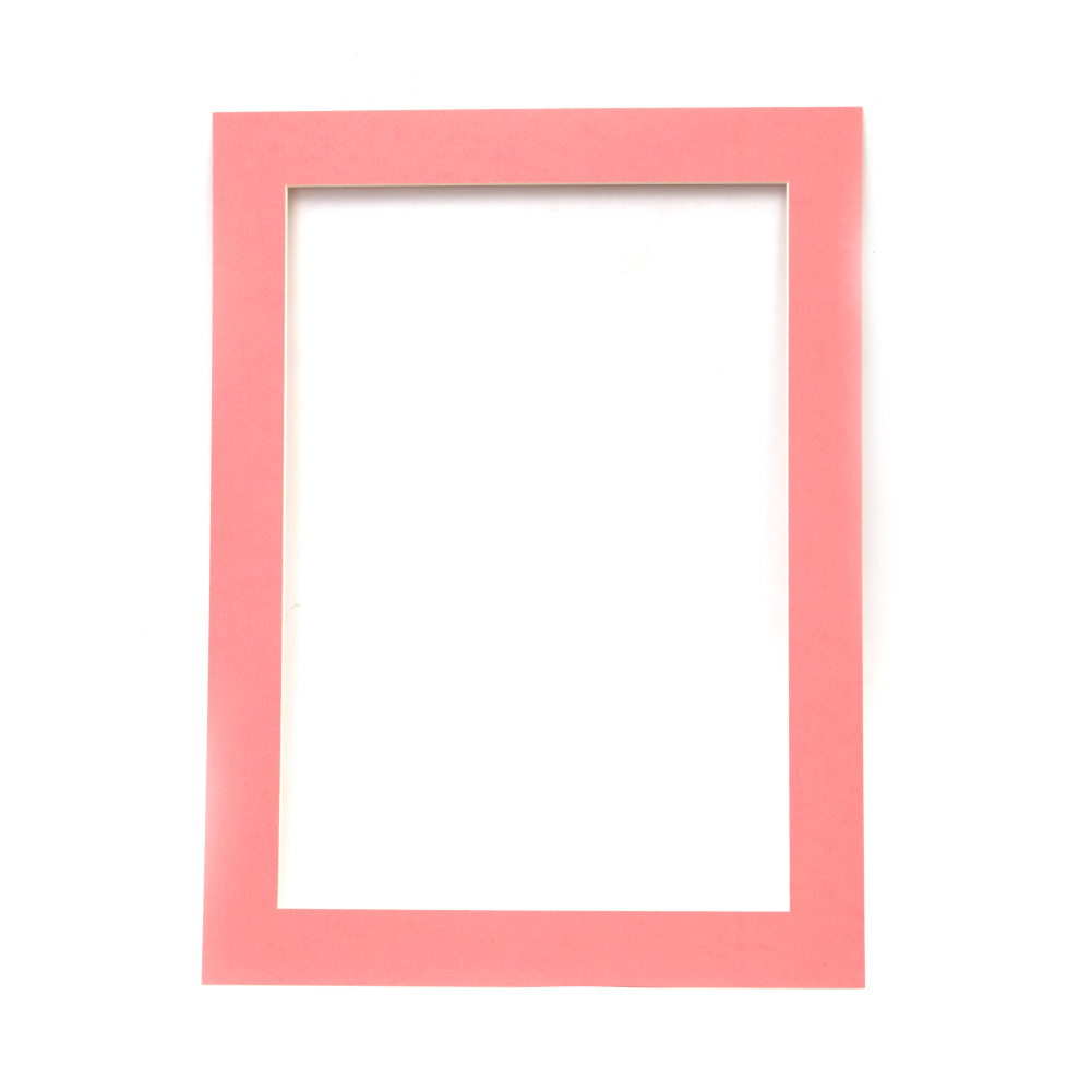 Single cardboard frame, 700 g/m2 for A3 paper with an external size of 49x36.7 cm, pink color