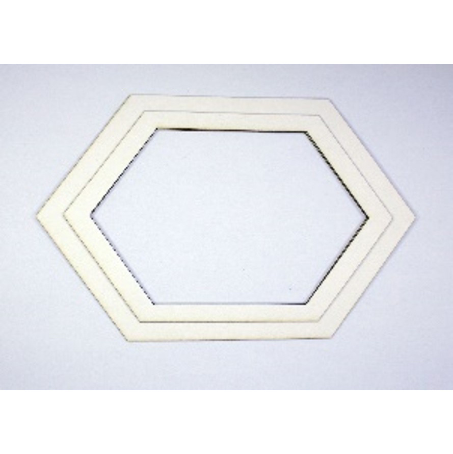 Album semifabricat din carton de bere hexagon 17x14 cm