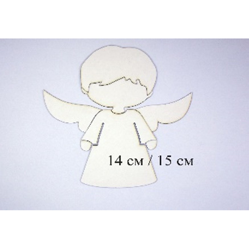 Chipboard Album Base Angel Shape 14x15 cm