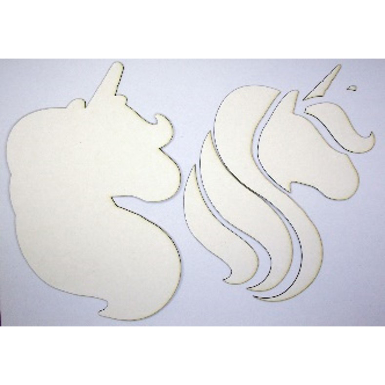 Chipboard Album Base Unicorn Shape 10x15 cm