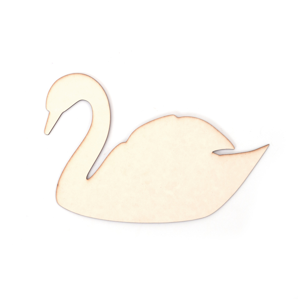 Chipboard Album Base Swan Shape, 17x12 cm