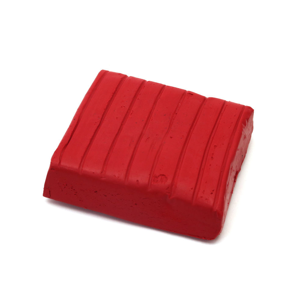 Polymer clay dark red color - 50 grams