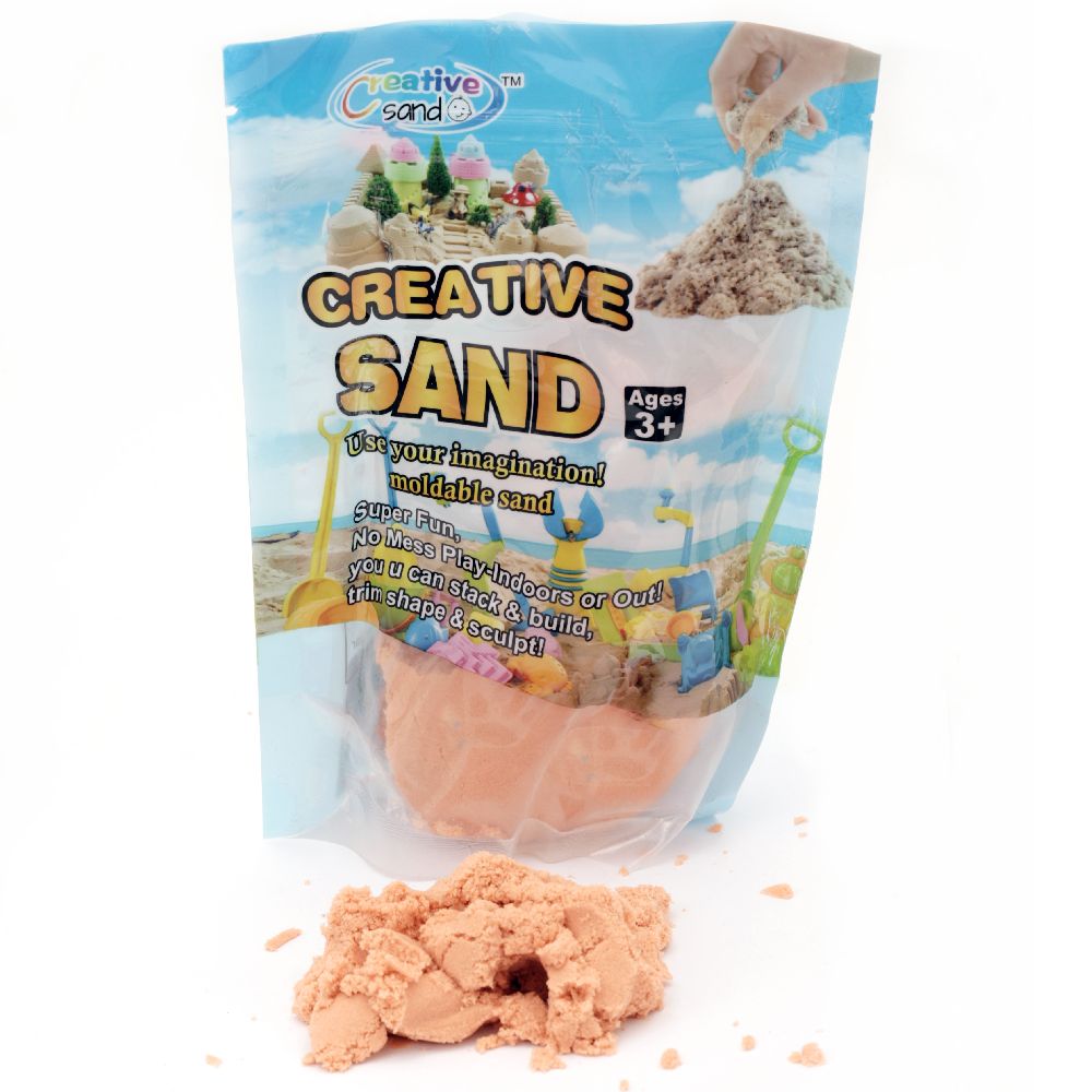Creative Colorful Sand for Craft & Decoration orange - 500 grams