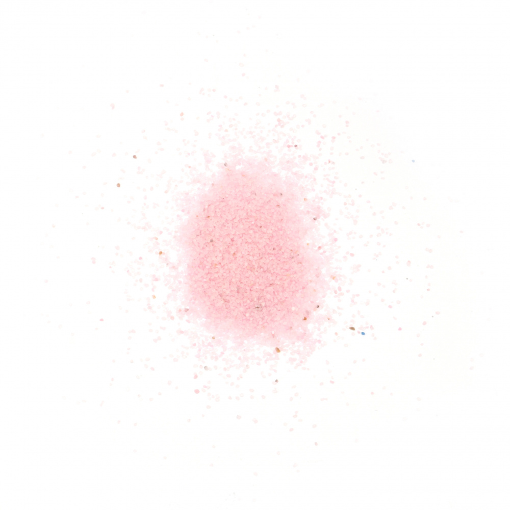Γυάλινη άμμος για διακόσμηση 0,2 mm 200 microns ροζ ~ 410 γραμμάρια