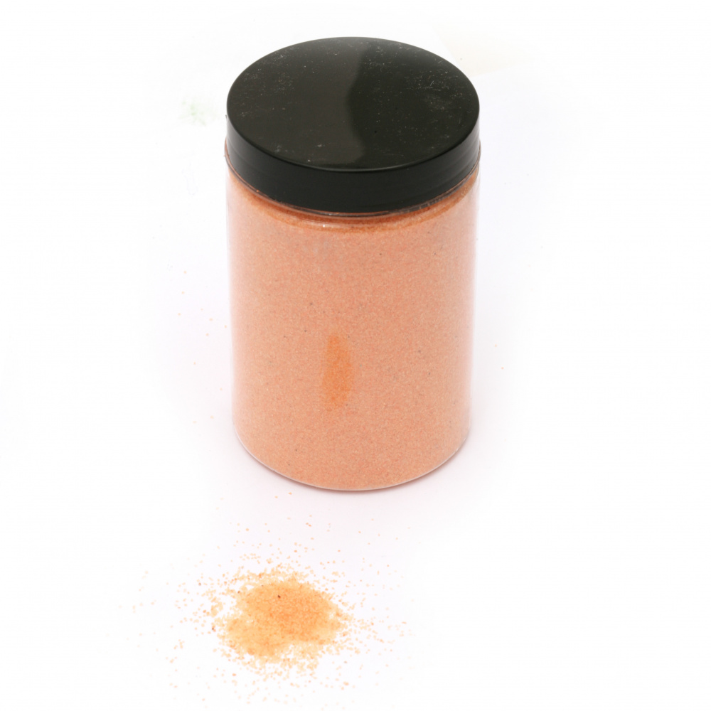 Nisip de sticlă pentru decorare 0,2 mm 200 micron portocaliu ~ 410 grame