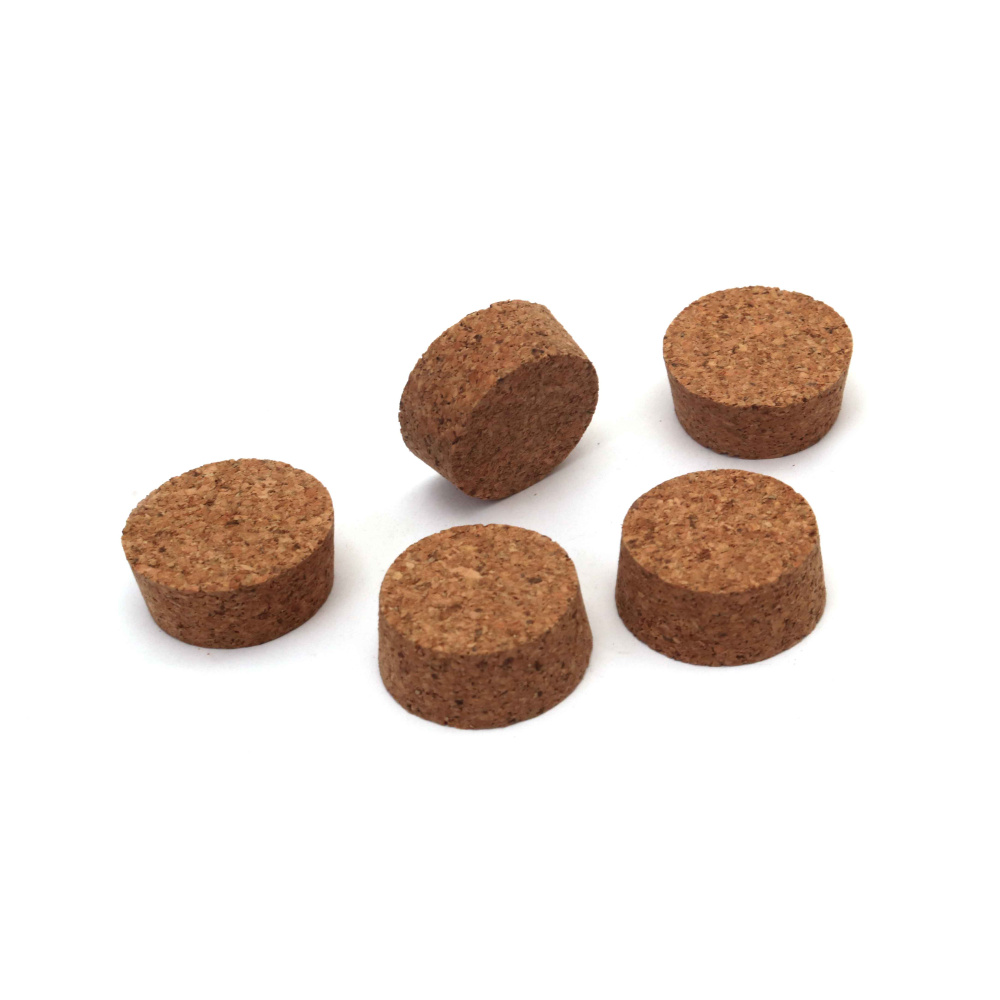 Tappi di Sughero Conici 25x20x30 mm - Confezione da 5