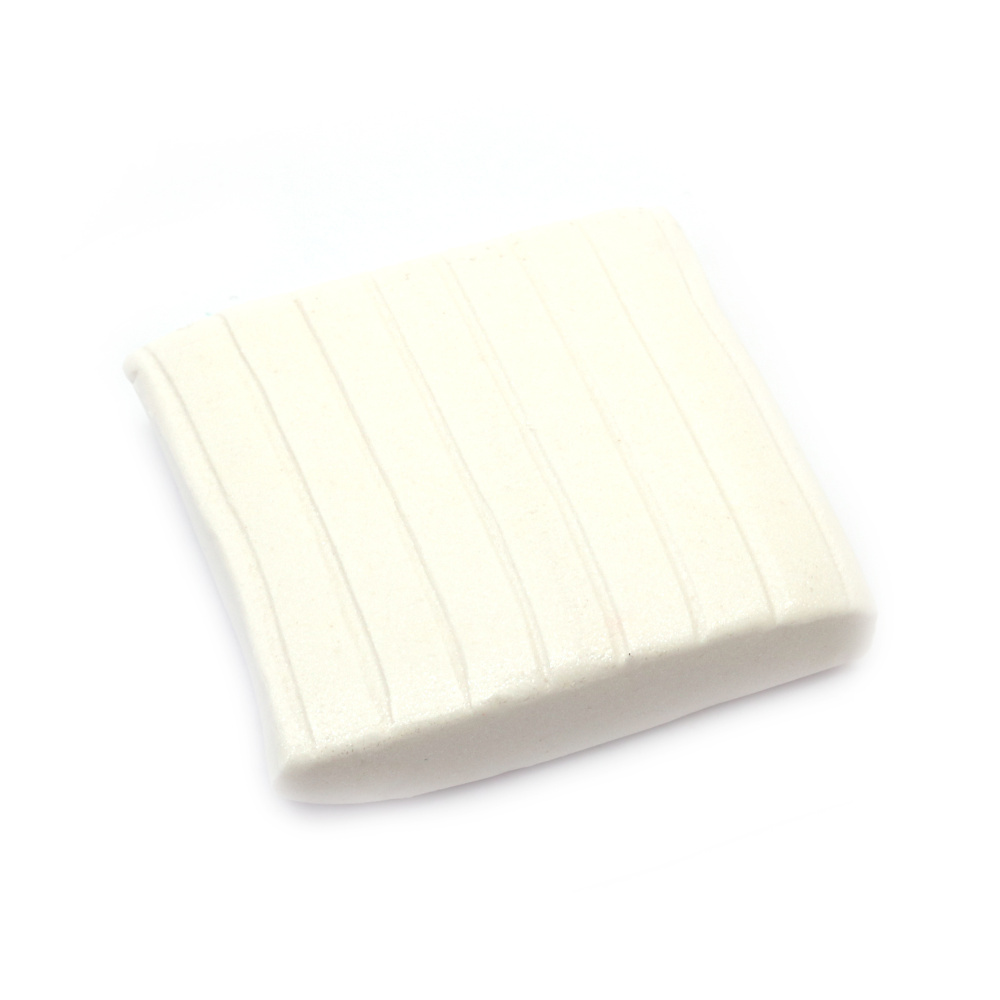 Pearl white polymer clay - 50 grams
