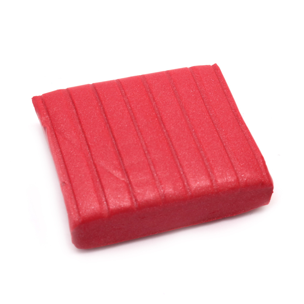 Polymer clay, color pearl red - 50 grams