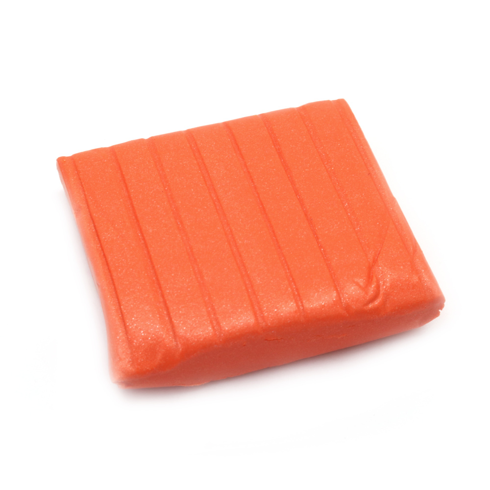 Polymer clay, color pearl orange - 50 grams