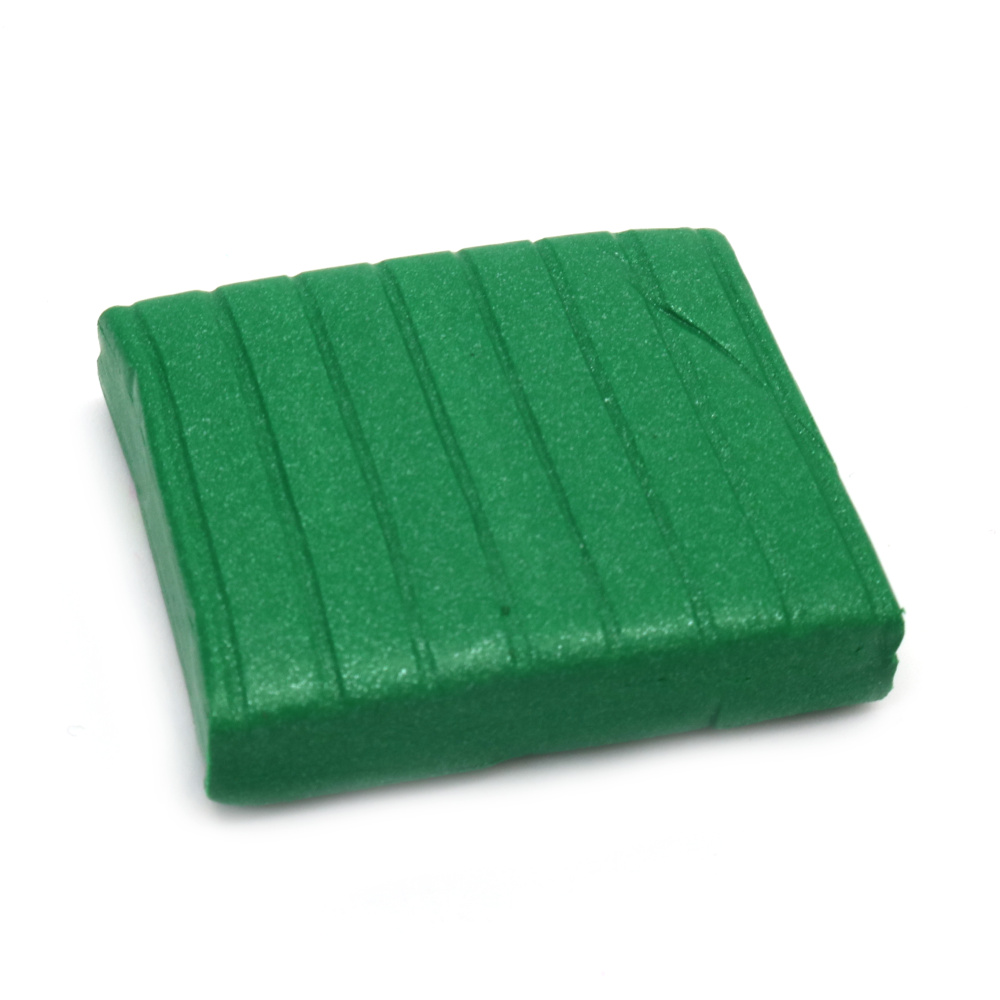 Polymer clay color metallic green - 50 grams