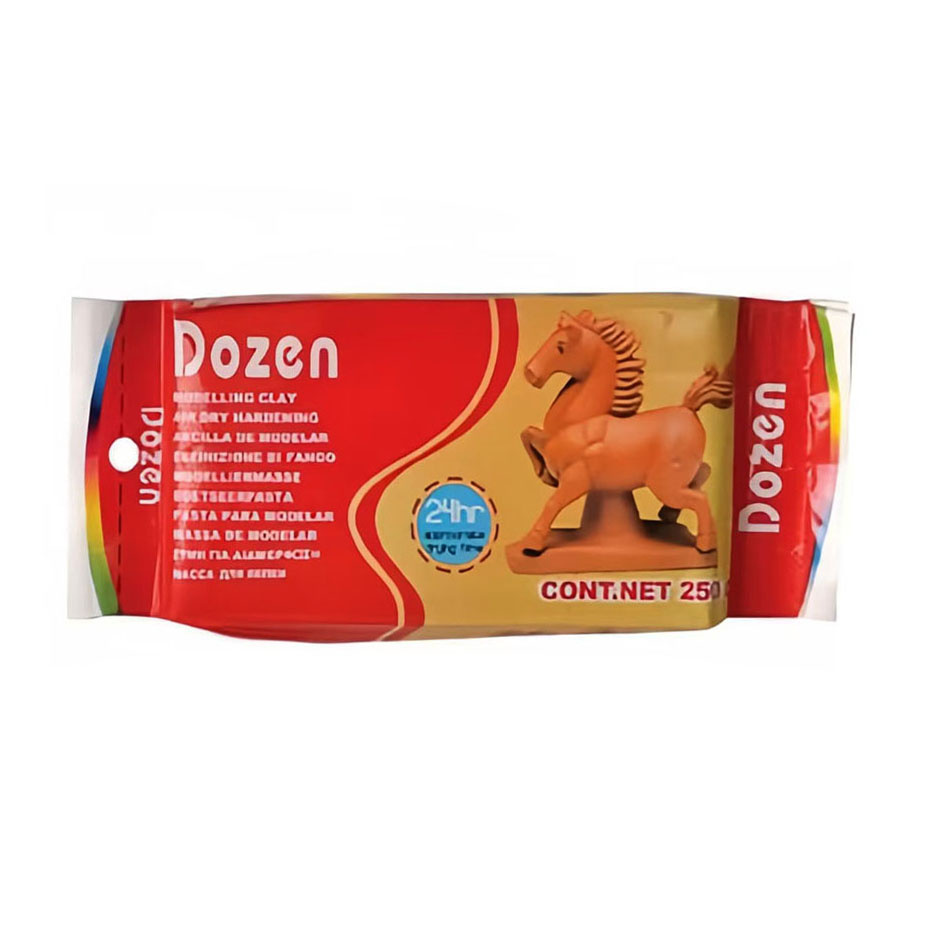 Lut de modelaj cu uscare la aer DOZEN, maro – 250 g – fin, ușor și ușor de modelat – perfect pentru sculptură, proiecte artistice și creații DIY