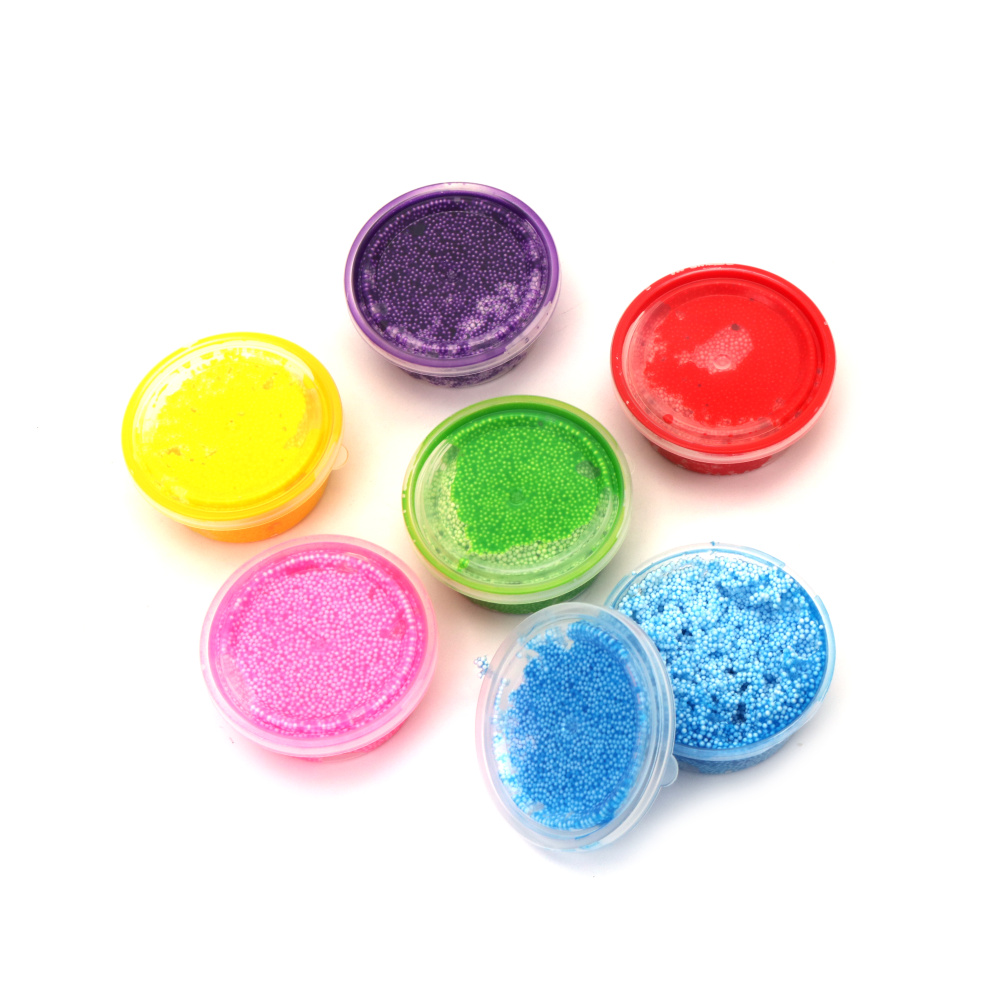 Set creativ gel de modelaj cu uscare la aer ~22 g – 6 culori vii asortate, cu polistiren, pentru craft copii, decorațiuni DIY și proiecte artistice
