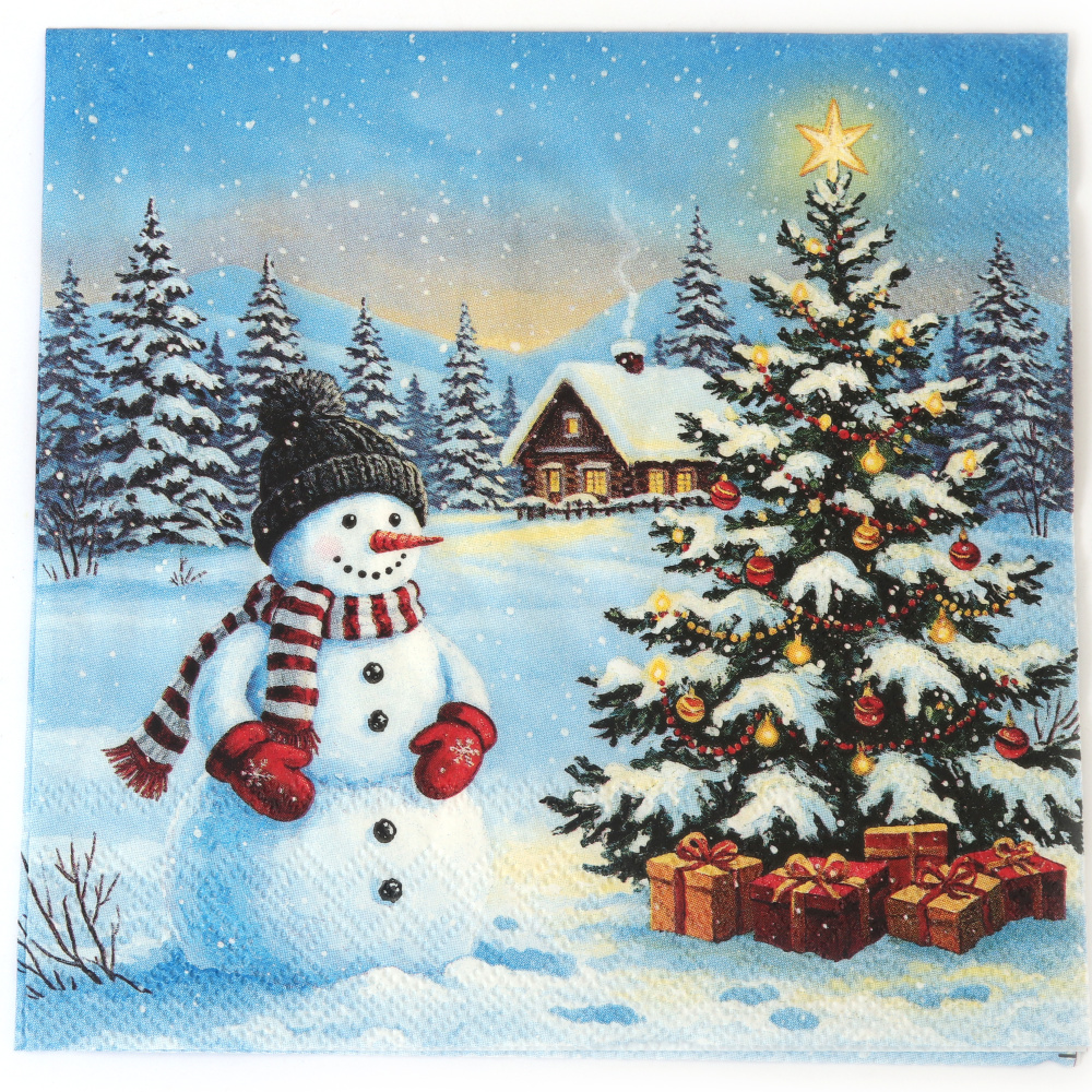 Stylische Ambiente Serviette für Decoupage 33x33 cm – 3-lagig, Cool Guard, 1 Stück, dekorative Bastelserviette für kreative Serviettentechnik