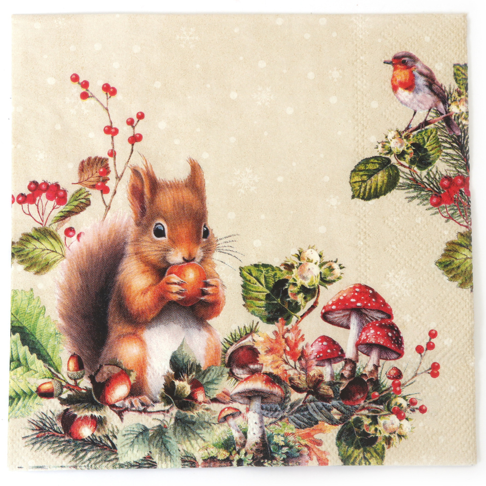 Charming Ambiente Decoupage-Serviette 33x33 cm – 3-lagig, Fruit Collector, 1 Stück, Deko-Serviette für kreatives Decoupage