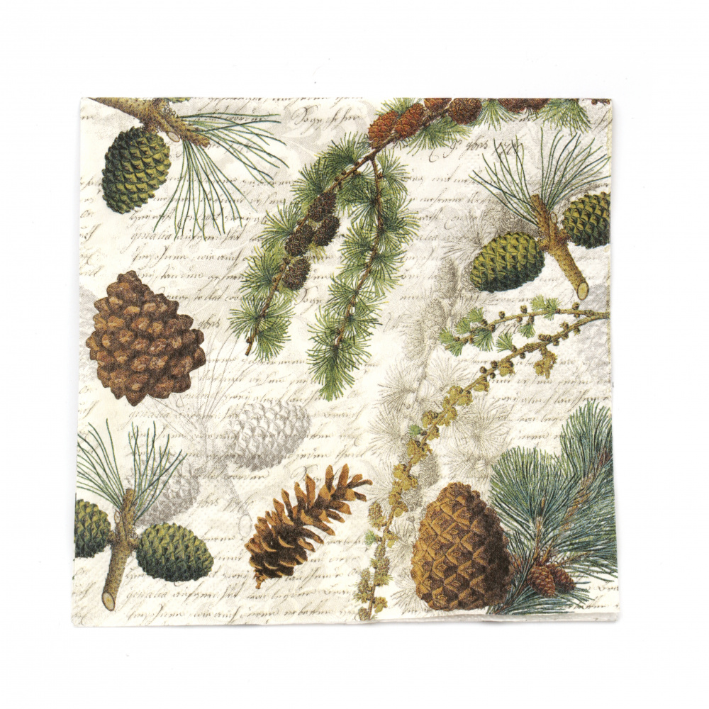 Napkin for decoupage Ambiente 33x33 cm three-layer Life in Forest - 1 piece