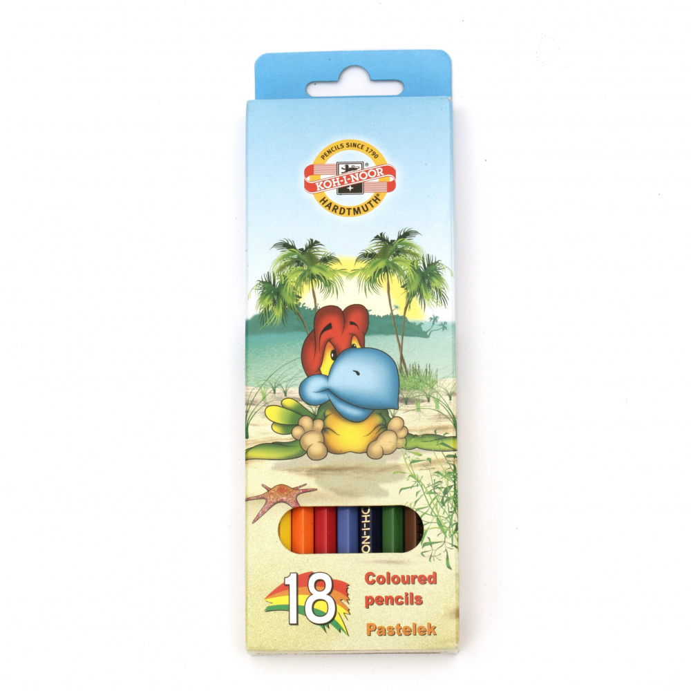 Цветни моливи KOH-I-NOOR Птици -18 цвята