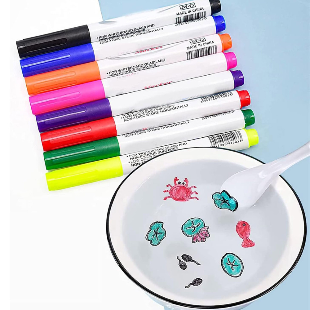 Set de markere pentru desen pe apă cu o lingură - 11 culori