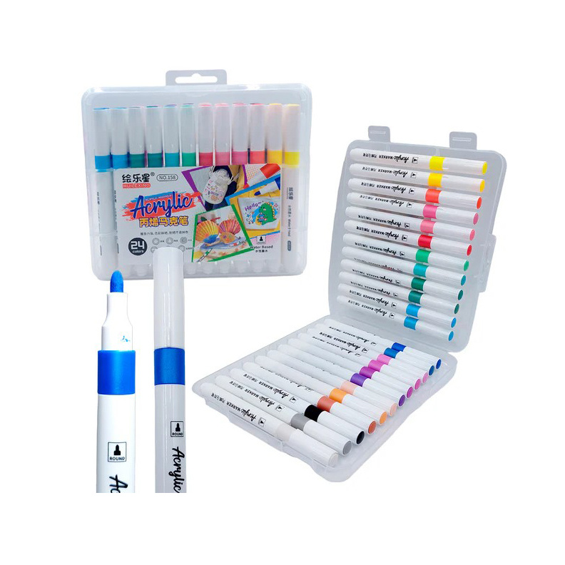 Acrylic Markers Set - 24 Pieces