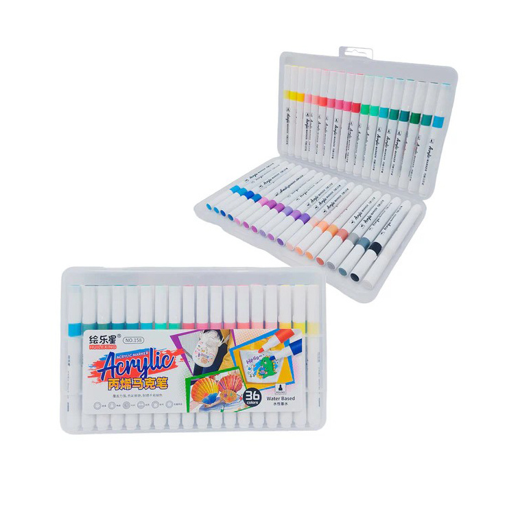 Acrylic Markers Set - 36 Pieces