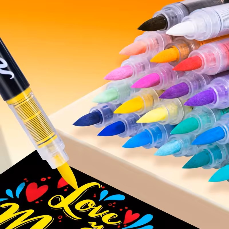 Acrylic Markers Set GuangNa, Suitable for Textile, Wood, Ceramic, Glass, Stone, Canvas and Paper, 120 Pieces – Ideal for Detailed Art, DIY & Creative Projects