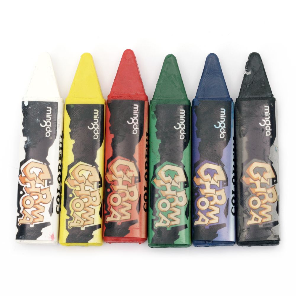 Crayons for Face & Body ART Decoration, Mixed Colors, 6 pcs