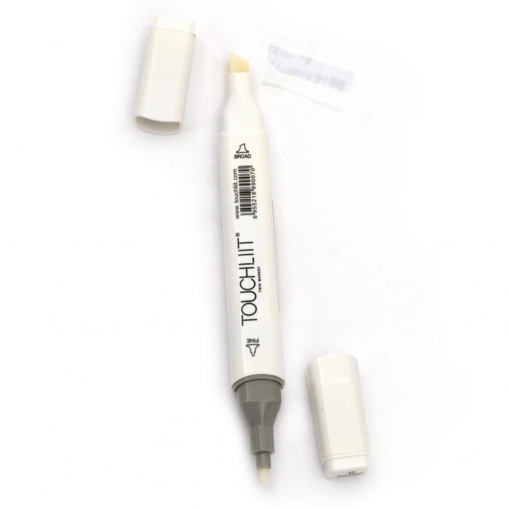 Double-headed color marker with alcohol ink for drawing and design 00 without color - 1pc.