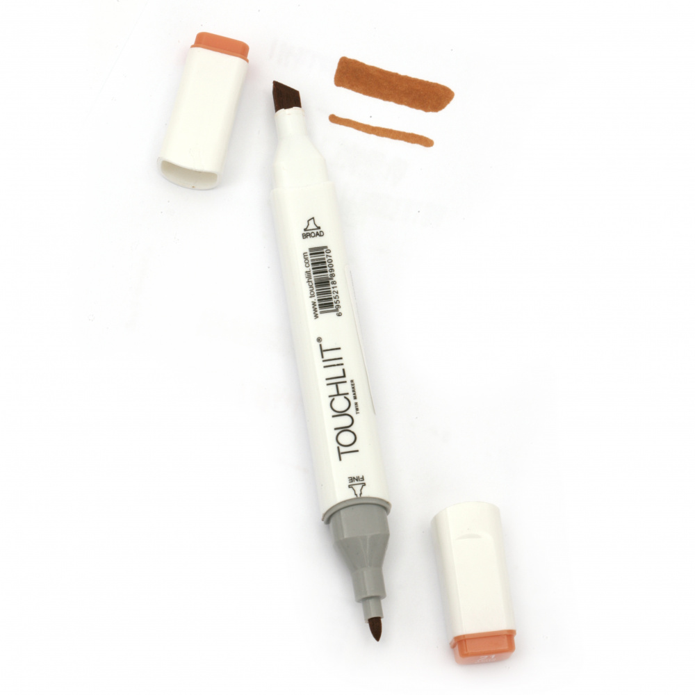 Double-headed color marker with alcohol ink for drawing and design 21 - 1pc.