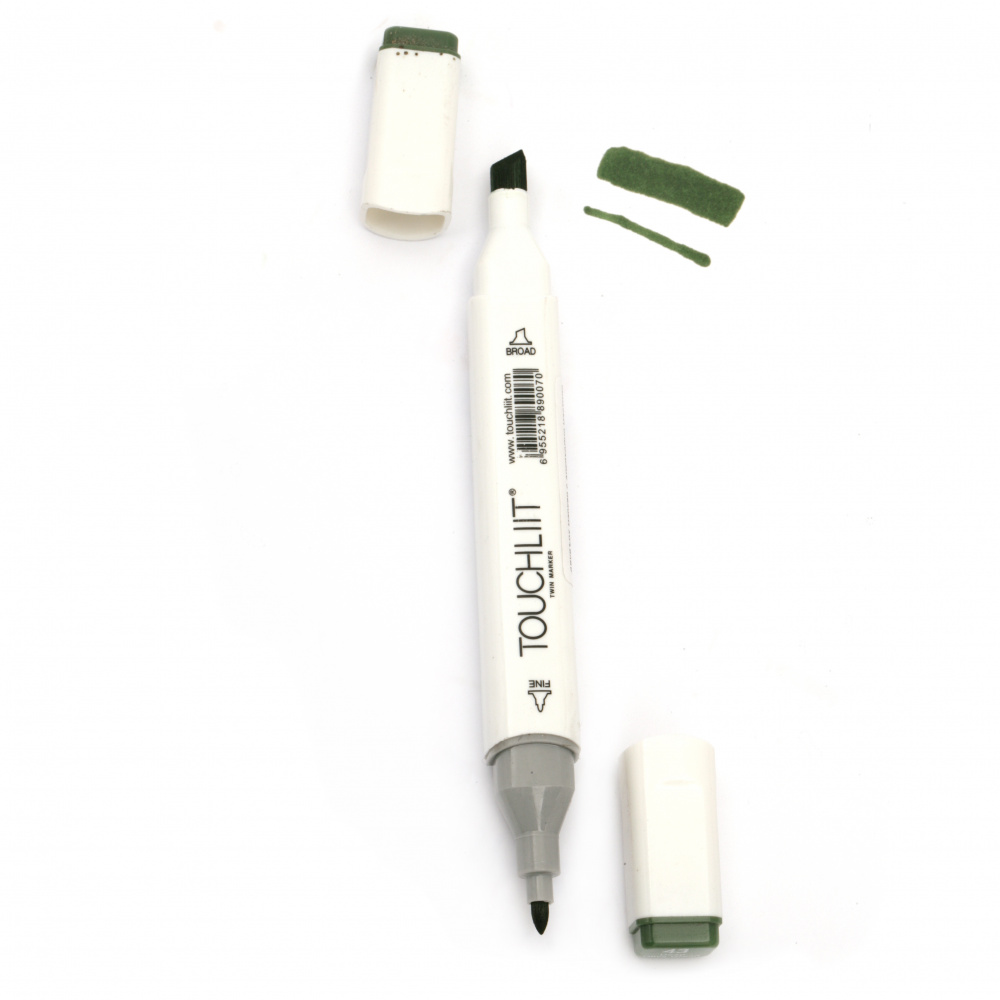 Double-headed color marker with alcohol ink for drawing and design 43 - 1pc.