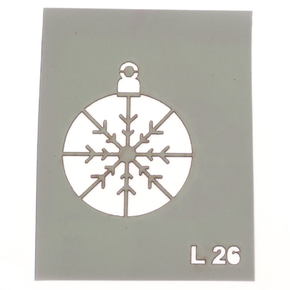 Στένσιλ LORCA μέγεθος εκτύπωσης 3,5x4 cm L26