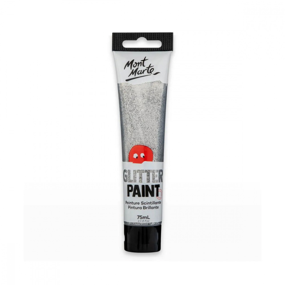 Brocade paint MM Glitter Paint 75ml. - Silver Hologram