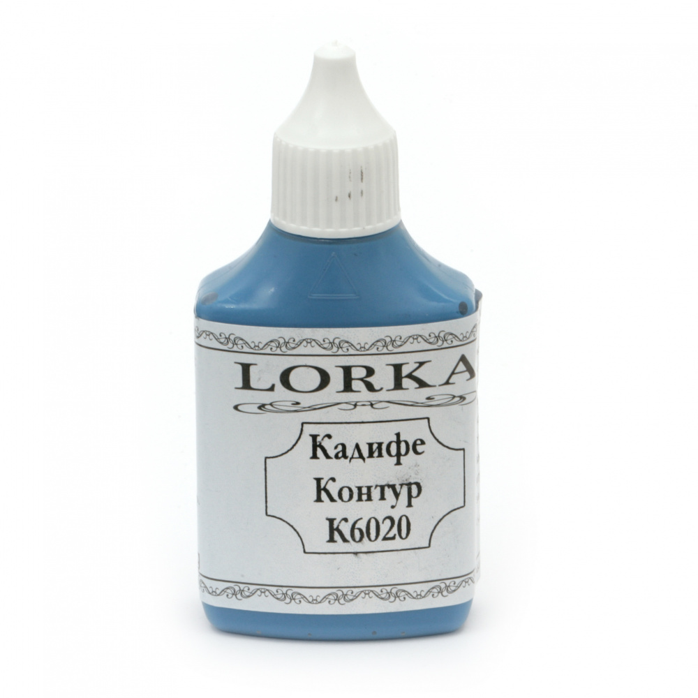 Contour velvety effect paint 100 gr - blue K6020