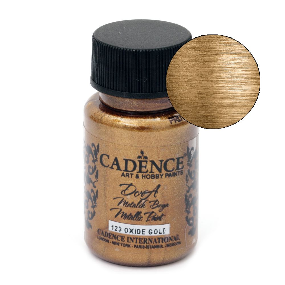 CADENCE DORA Ακρυλικό μεταλλικό χρώμα 50 ml. - OXIDE GOLD 123
