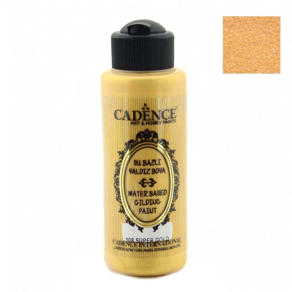 Golden Fluid Acrylic Paint, Super Gold, Cadence, 120 ml
