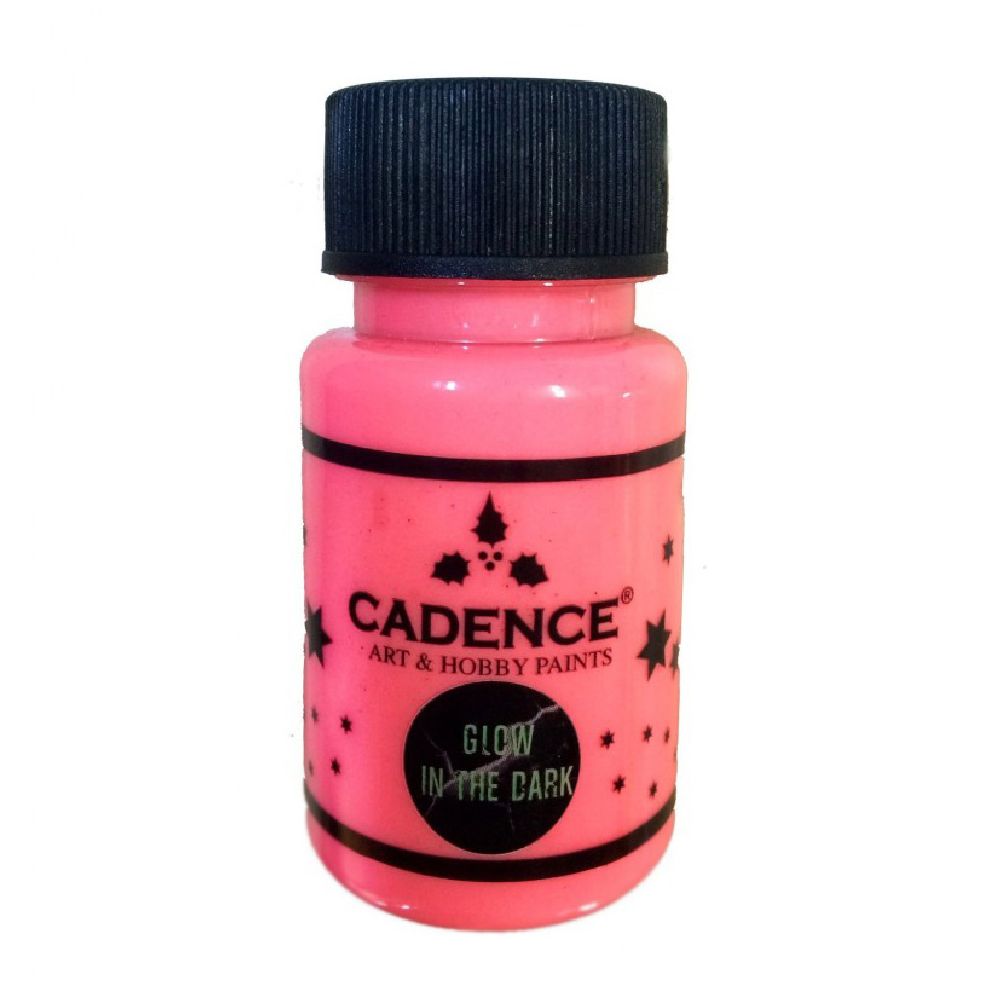 Acrylic paint glowing in the dark CADENCE 50 ml - PINK 579
