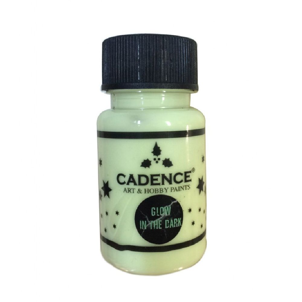 Acrylic paint glowing in the dark CADENCE 50 ml - NATUREL GREEN 578