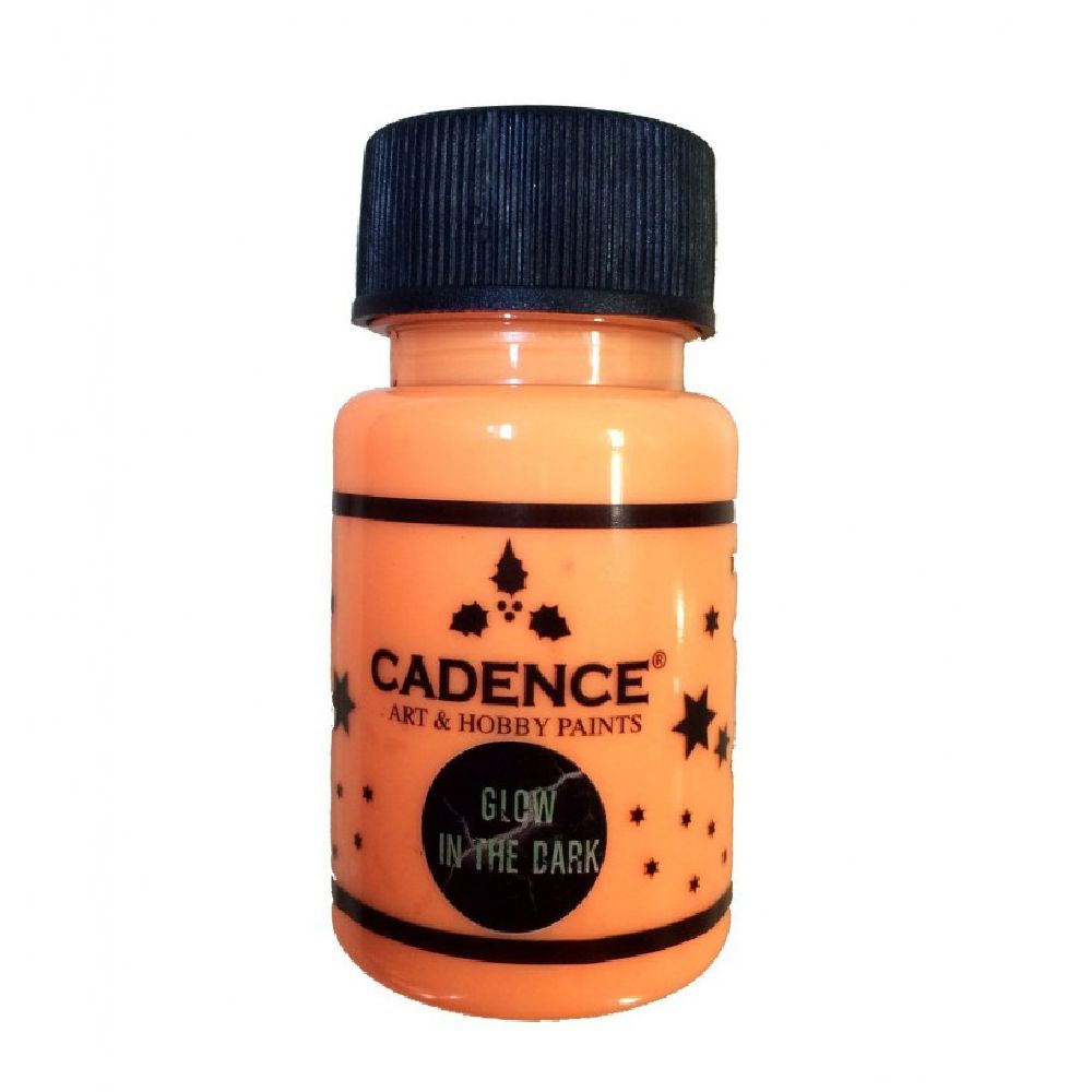 Glow in Dark Acrylic Paint, Orange Cadence 50 ml