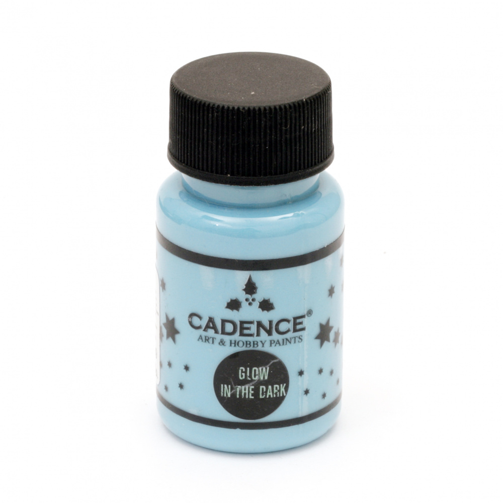 Acrylic paint glowing in the dark CADENCE 50 ml - BLUE 473