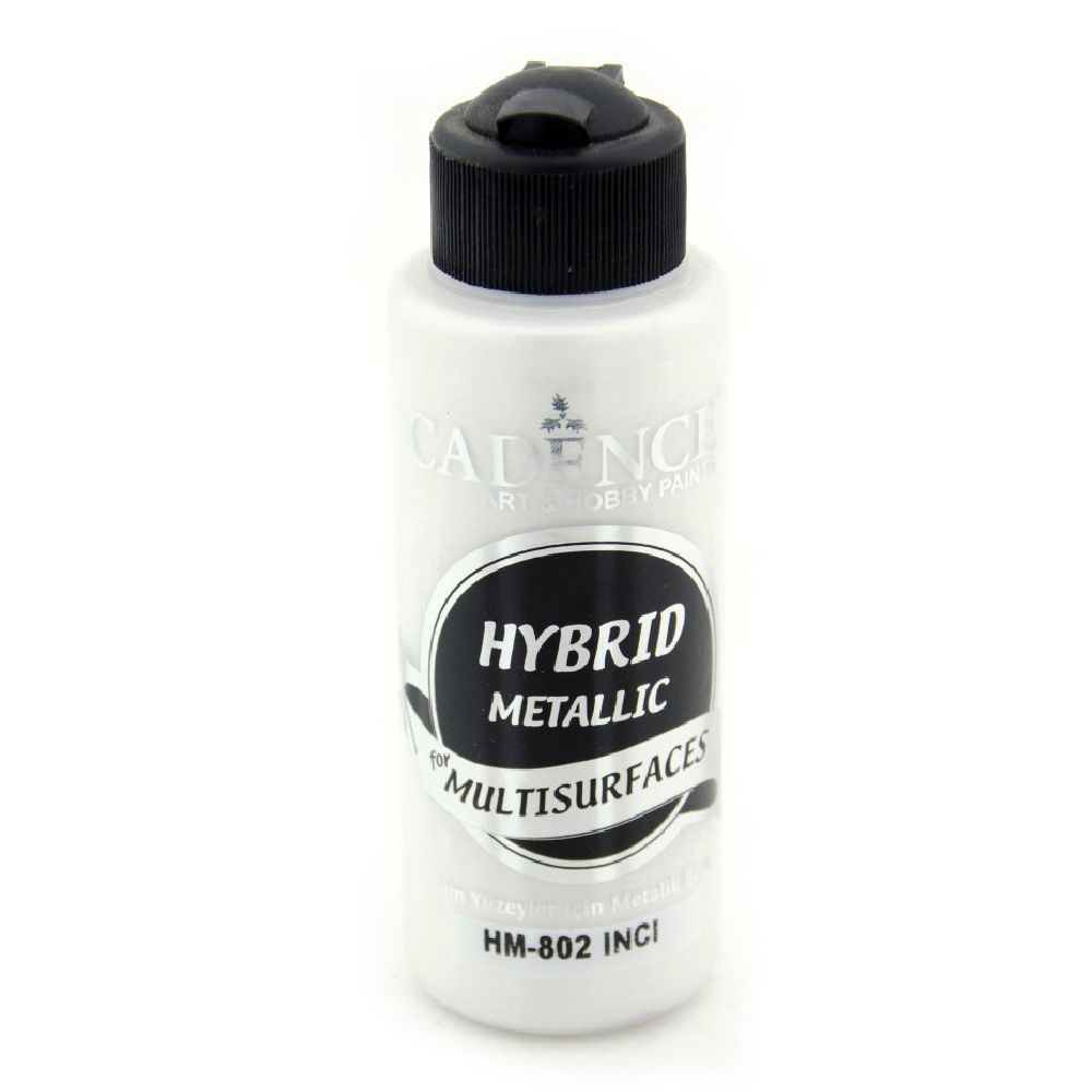 Acrylic metallic paint CADENCE HYBRID 120 ml - PEARL 802