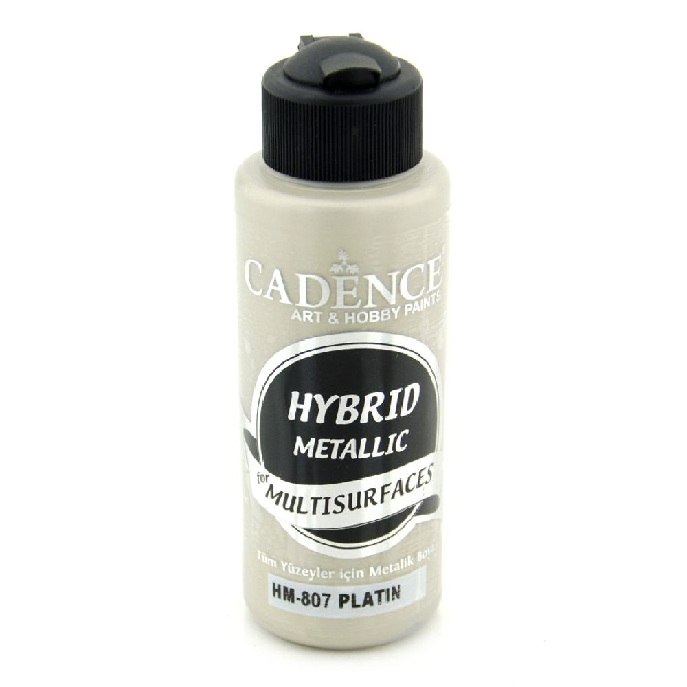 Acrylic Metallic Paint CADENCE HYBRID 120 ml. - PLATINIUM 807
